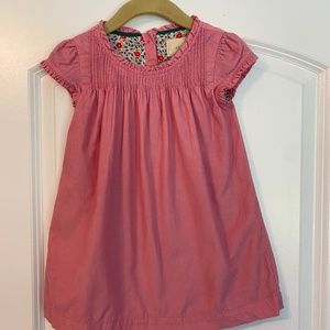 Mini Boden corduroy pink dress 12-18mths EUC
